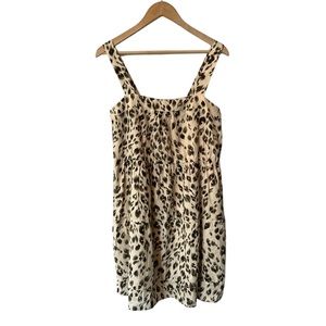 Heartloom Nikka tiered animal print leopard sundress Small NWT